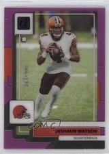 2022 Panini Clearly Donruss Purple 80/175 Deshaun Watson #12 0a6