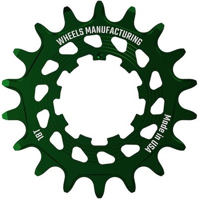 Wheels Manufacturing Solo HG Cog - 18t, Fits Solo-HG Kits, Green SOLO-HG-18T-8