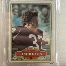 1980 Topps Lester Hayes #195 RC Raiders 