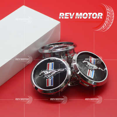 Set of 4 For Mustang Wheel Rim Center Hub Caps GT Bullitt Running 