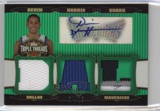 2006-07 Topps Triple Threads Relic Emerald /18 Devin Harris #TTRA-38 Auto 0af