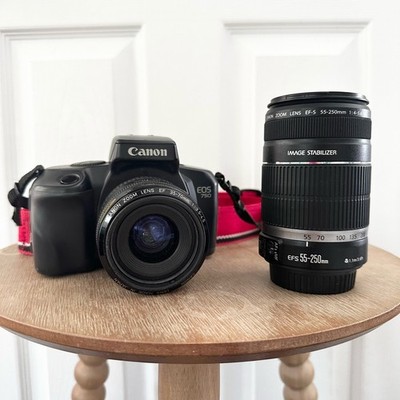 Canon EOS 750 SLR Camera with 35-70mm Lens w/ Extra EF-S Lens 55