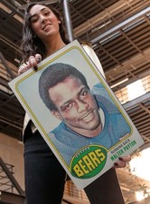 Walter Payton 1976 Topps  Rookie Card Poster 11x17 MINT Chicago Bears. rookie card picture