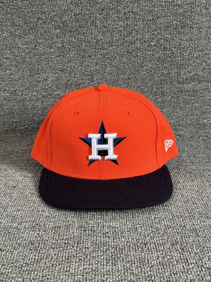 New Era Astros 59FIFTY Fitted Hat Orange Navy 7 5 8 MLB Cap