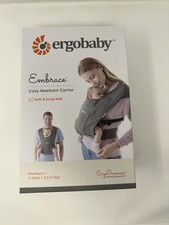 Ergobaby Embrace Soft Knit Newborn Carrier - Heather Gray