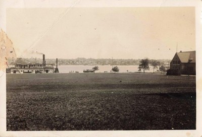 VTG Photo Col. D.D. Gaillard Steam Powered Dredge Grass Park View