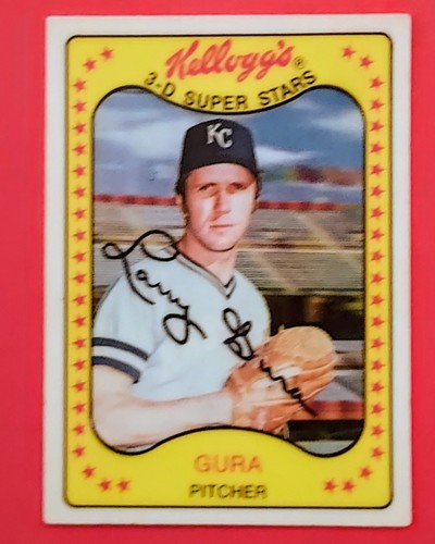 Larry GURA 1981 Kellogg's 3-D # 59 Royals Vintage Baseball Exc sm Dent ...