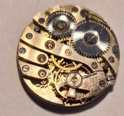 Uhrwerk Vulcain Zeiger Blatt Swiss Made 15 Jew. Damen Teile / Reparatur ca. 24mm