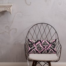 Pillow, Pink/Black/White design