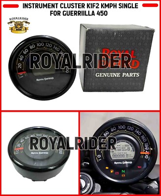 ''INSTRUMENT CLUSTER K1F2 KMPH SINGLE'' FIT FOR ROYAL ENFIELD GUERILLA 450