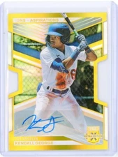 2023 Panini Elite Extra Edition KENDALL GEORGE GOLD Asp AUTO Autograph RC 12/24