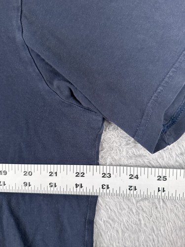 Patagonia Shirt Men Large Blue Henley Short Sleeve 100% Cotton Hiking Camping - Picture 9 of 14