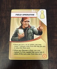Pandemic On The Brink | Field Operative Role Card | Official Extra Game Piece