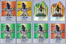 2014 Leaf Valiant Draft Alex Jackson Orange Prismatic RC Auto 6/50 Braves 