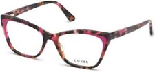 GUESS GU2811 074 Pink Havana Plastic Cat Eye Optical Eyeglasses Frame 54-17-140