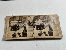  Stereoview Photo Los Angeles  Greets Nation's Chief President McKinley 