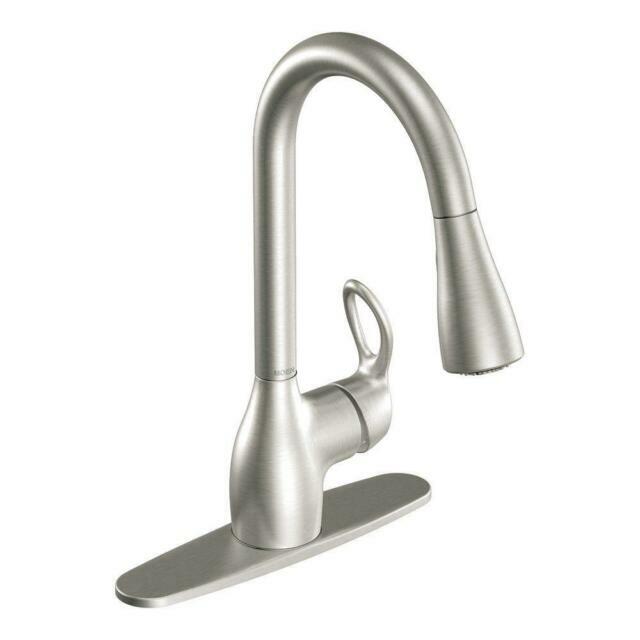 Moen Kleo Spot Resist Stainless One-Handle Pulldown Kitchen Faucet - CA87011SRS