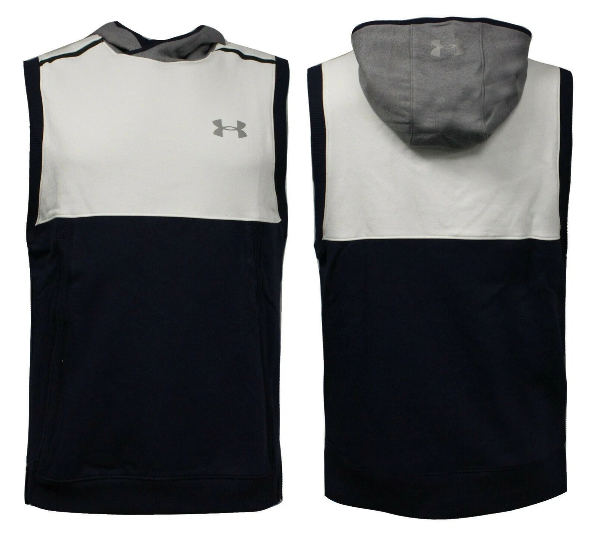 Under Armour Threadborne Sleeveless Hoodie Fleece Fitted Jumper