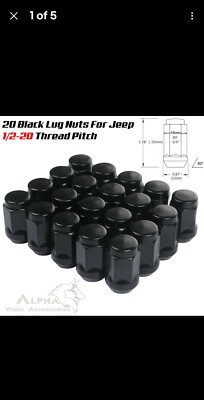20Pc Chrome Bulge XL Acorn Lug Nuts 1/2x20 For Jeep Ford 5x4.5 5x5 5x5.5 2 Long 20Pc Chrome Bulge XL Acorn Lug Nuts 1/2x20 For Jeep Ford 5x4.5 5x5 5x5.5 2 Long