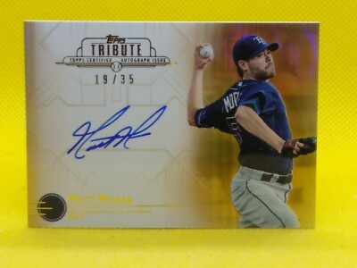 Matt Moore 2014 Topps Tribute AUTOGRAPH SEPIA #TA-MM Tampa Bay Rays ***19/35***