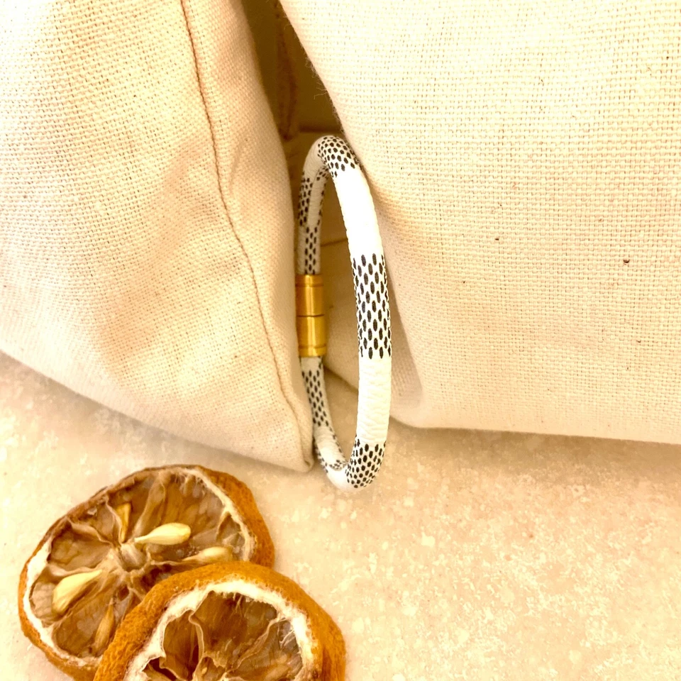 Высококачественный бренд стиль позолоченный магнитный человек сделал PU кожаный потрясающий браслет - Изображение 3 из 4