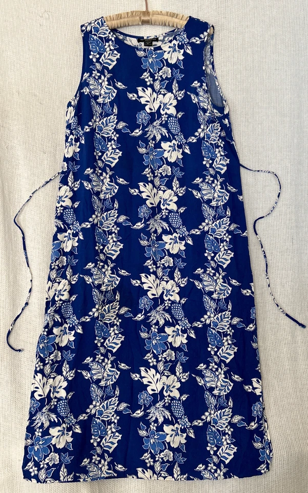 Впечатления платье XL синий цветочный Cottagecore гранж Y2K винтажный Midi сарафан - Изображение 2 из 4