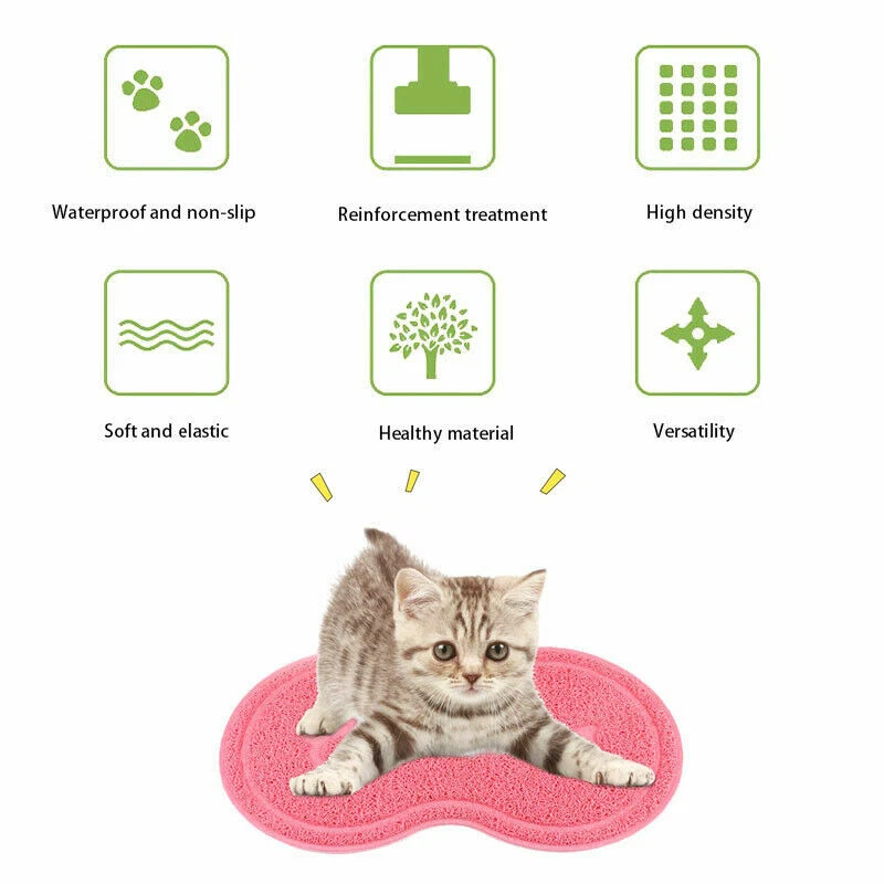 Миска для кормления домашних животных собак нескользящий коврик для кошачьего туалета коврик водонепроницаемый - Изображение 4 из 4