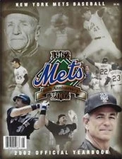 New York Mets Official 2002 Baseball Yearbook near mint to mint shipped in a box