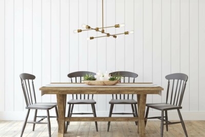 Chandelier 6 Light Fixture Brass Color Dining Living Room Table Kitchen Island