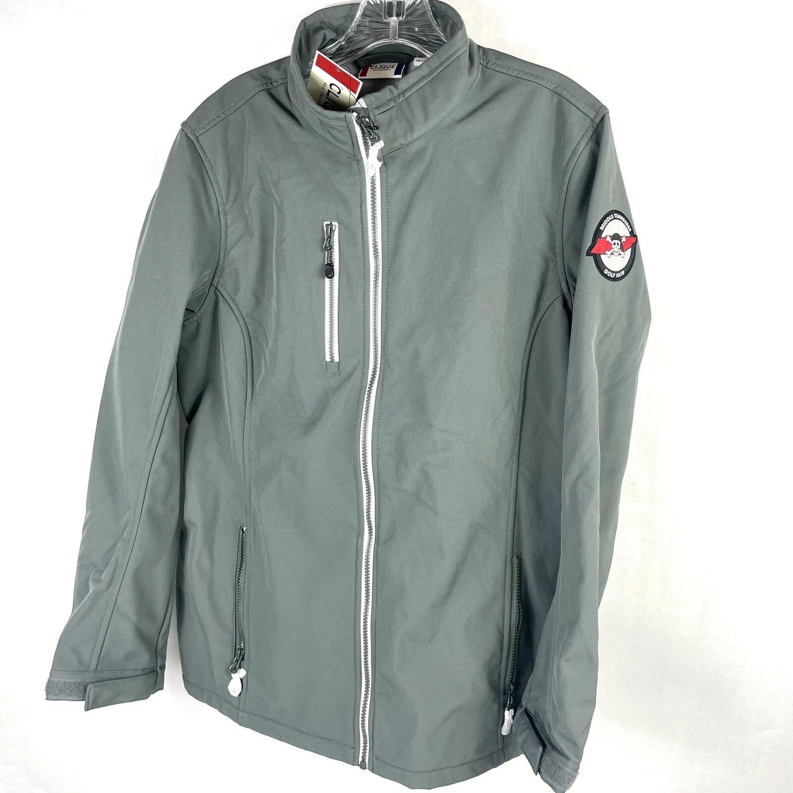 Clique Men's Telemark Softshell Jacket Gray XL Middle Tennessee Golf Fair NEW