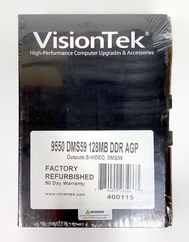 VisionTek Radeon 9550 AGP 128M DDR B2 VT RC S-Video DVI VGA Video Graphics Card - Picture 5 of 5