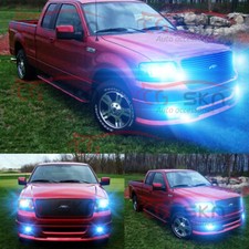 For Ford F-150 2005 2006 2007 8000K LED Headlight Hi/Lo + Fog Light 4 Bulbs BF