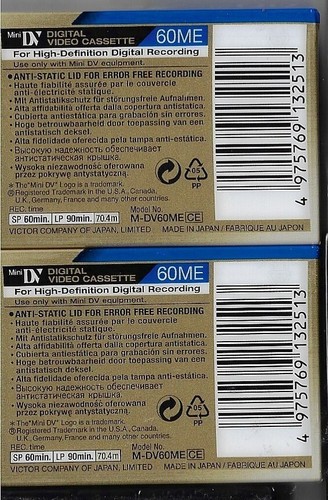 JVC MINI DIGITAL VIDEO CASSETTE DV 60 - Photo 2/2