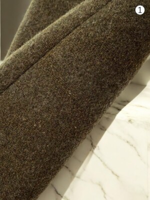 VISVIM Wool Pea Coat Khaki Size 1 (Approx. US Men's XS) Japan Used