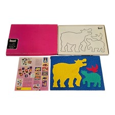 Vintage 1987 Lauri Foam Puzzle Happy Hippos #LR-2807 Philips Avon Made In USA