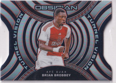 Panini 2023-24 Obsidian FIFA No. 12 Brian Brobbey 69/99 Dye-Cut Tunnel Vision