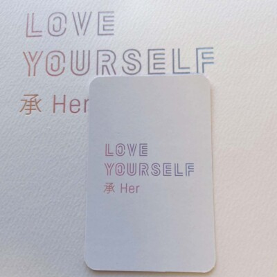 BTS Love Yourself 承 Her Vinyl Analog LP Official Photocard | eBay