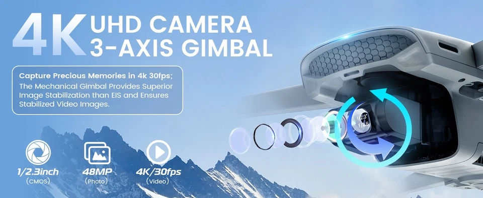 Walkera Foldable GPS Drone T210 mini SE with 4K HD camera, 2 batteries in set - Image 2 of 4