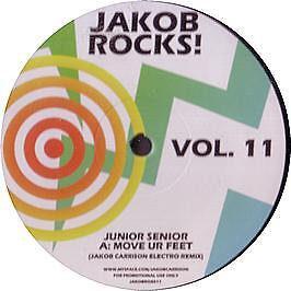Junior Senior - Move Your Feet (Remix) - UK Promo 12'' Vinyl - 2008 - Jakob Rocks