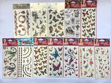 12pcs Waterproof Temporary Tattoo Sticker / Skin Body Art In Retail Pack