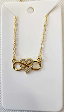 Infinity Heart Pendant Necklace made with Hypoallergenic Alloy