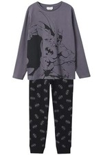 MANGO Kid's Boy Batman Pijama Pack Charcoal