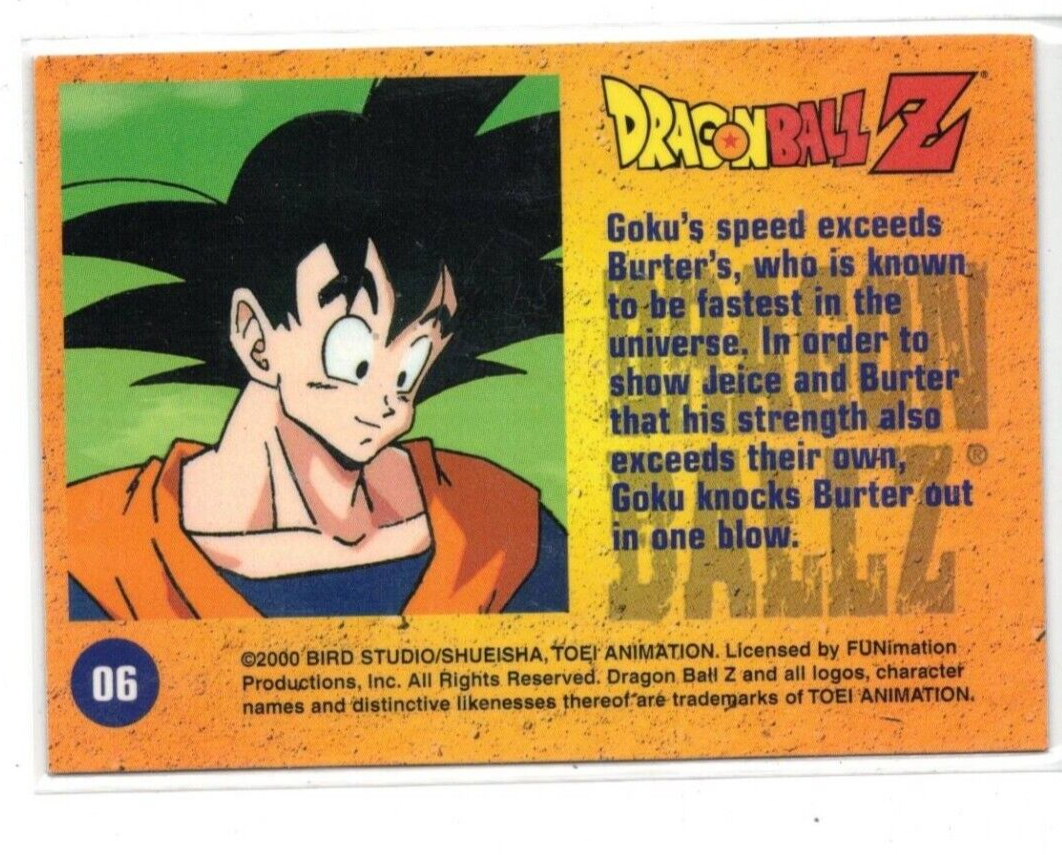 2000 funimation bird studio dragonball z trading card #06 | eBay