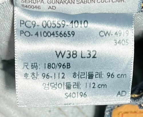 Jeans Levi's 559 relajados rectos 100 % algodón vintage c.2019 azul denim talla 37x30 - Imagen 6 de 6