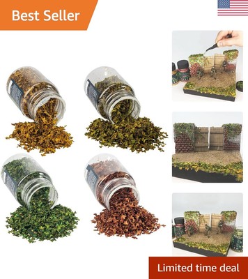 Miniature Simulation Leaves for DIY Model Railway & Fairy Garden - Pack of 4