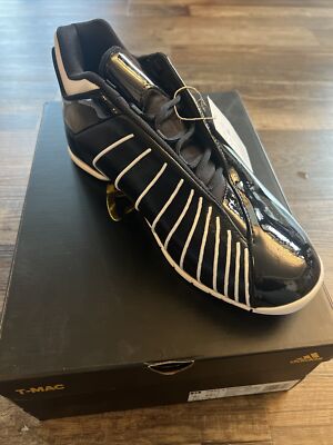 Adidas TMAC 3 Restomod GY2395 Magic 8 Ball Black White Snaekers  Mens Size 9.5