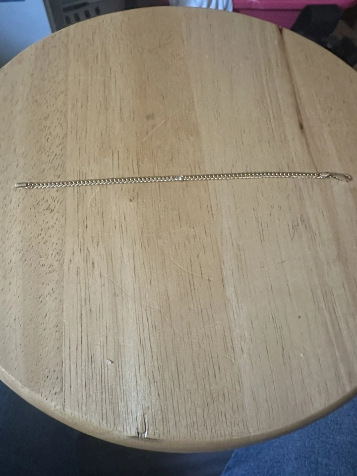 Pulseira de elos de corrente cubana de ouro amarelo 14K real 3,5 mm a 6,5 mm masculina feminina 7 pol. a 9 pol. - Imagem 3 de 3