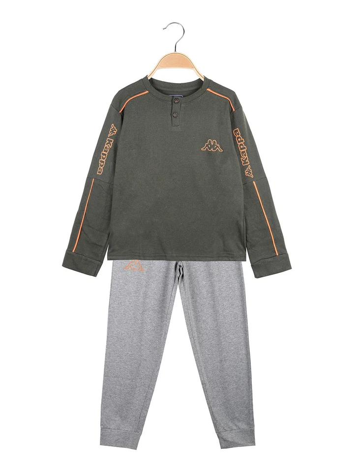 Kappa Pigiama lungo da ragazzo in misto cotone - Immagine 3 di 4