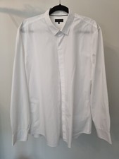 Aquila Mans Dress Shirt Sz XXL White Crisp Feel