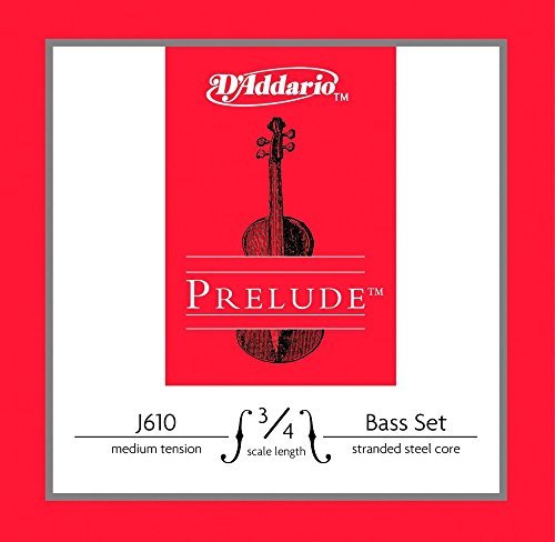 D'Addario Prelude Bass String Set, 3/4 Scale, Medium Tension - Picture 1 of 1